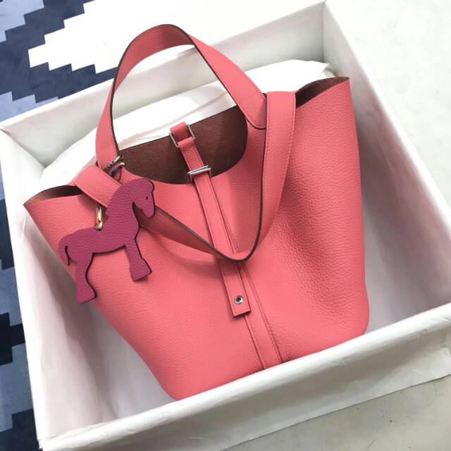 【人気】エルメス ピコタンロック MMサイズ ローズアザレ/S金具 031-4.jpg