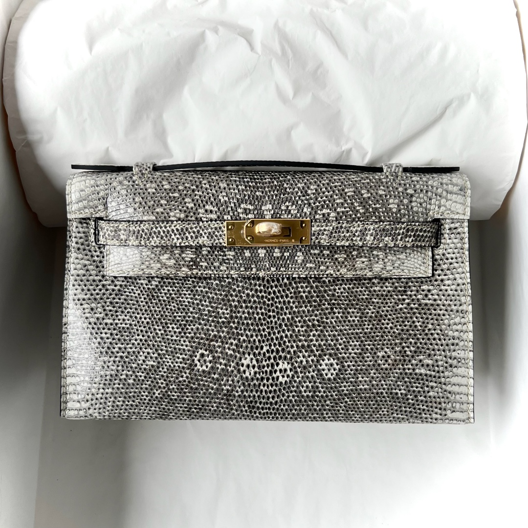 エルメス定価 HERMES ポシェットケリー/ミニケリー オンブレ リザード