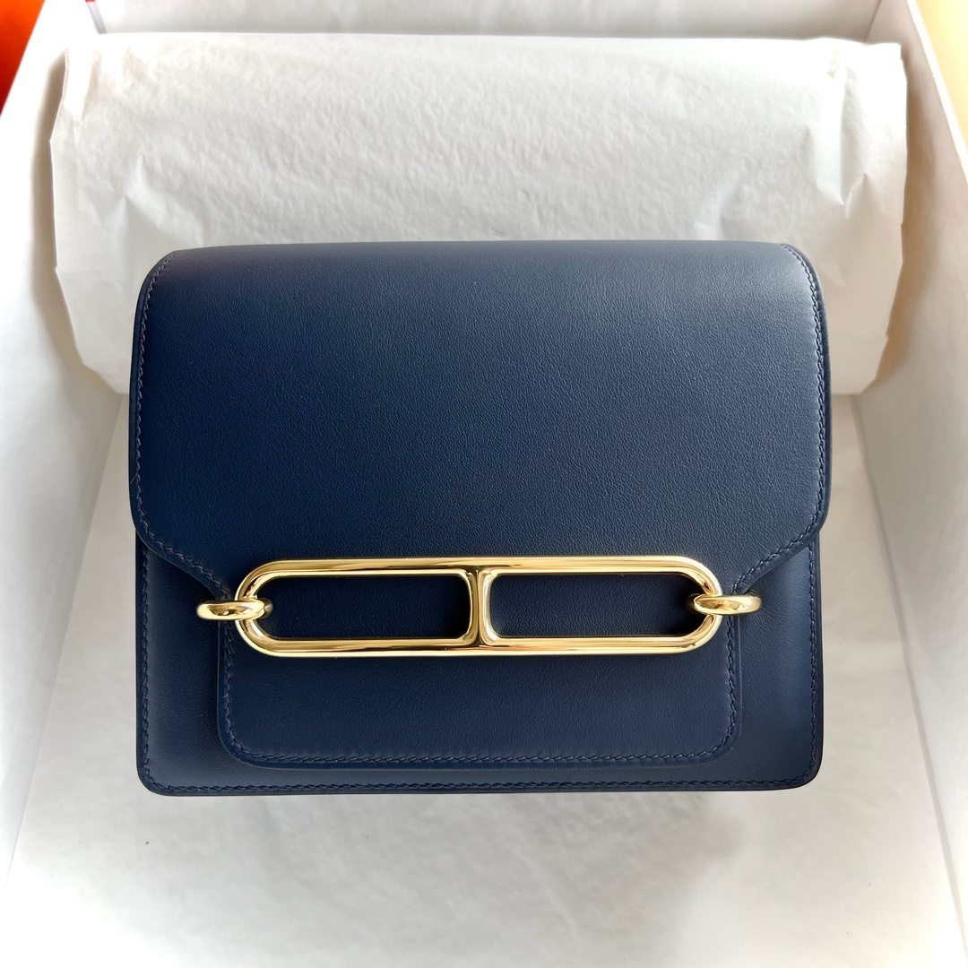 エルメス定価 HERMES ロウリス(ルリ) 18 ミニ ブルーサフィール