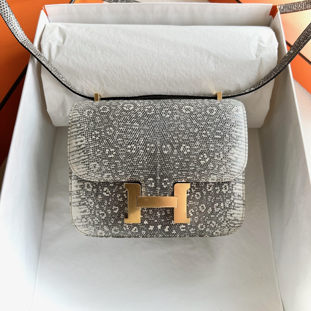 エルメス定価 HERMES コンスタンスミニ オンブレ リザードナチュラ