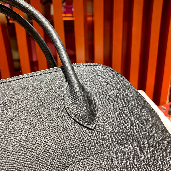 エルメス・ボリード専門店 H品 HERMES ボリード 31cm ブラック ヴォーエプソン シルバー金具 BB002 ボリード31 使い勝手 - 画像 (7)