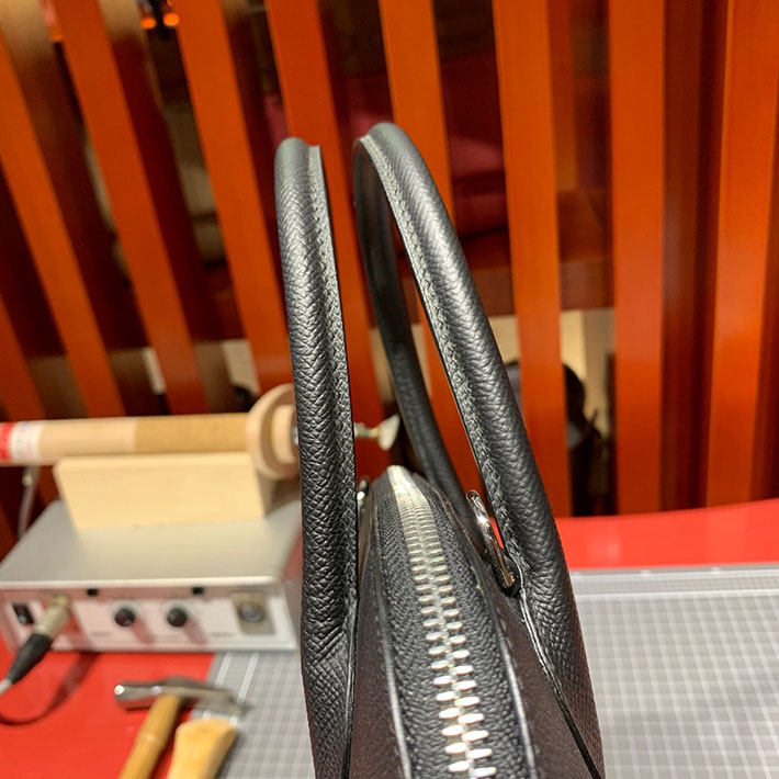 エルメス・ボリード専門店 H品 HERMES ボリード 31cm ブラック ヴォーエプソン シルバー金具 BB002 ボリード31 使い勝手 - 画像 (3)