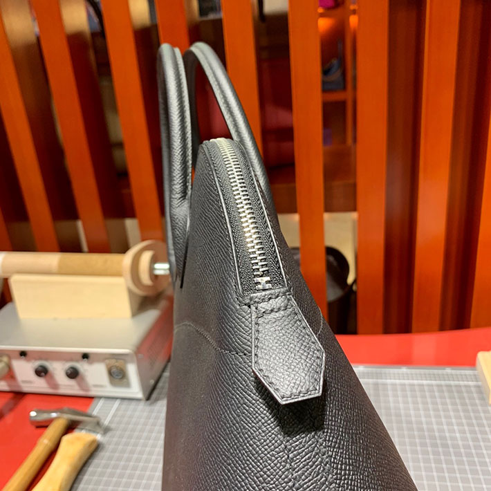 エルメス・ボリード専門店 H品 HERMES ボリード 31cm ブラック ヴォーエプソン シルバー金具 BB002 ボリード31 使い勝手 - 画像 (2)