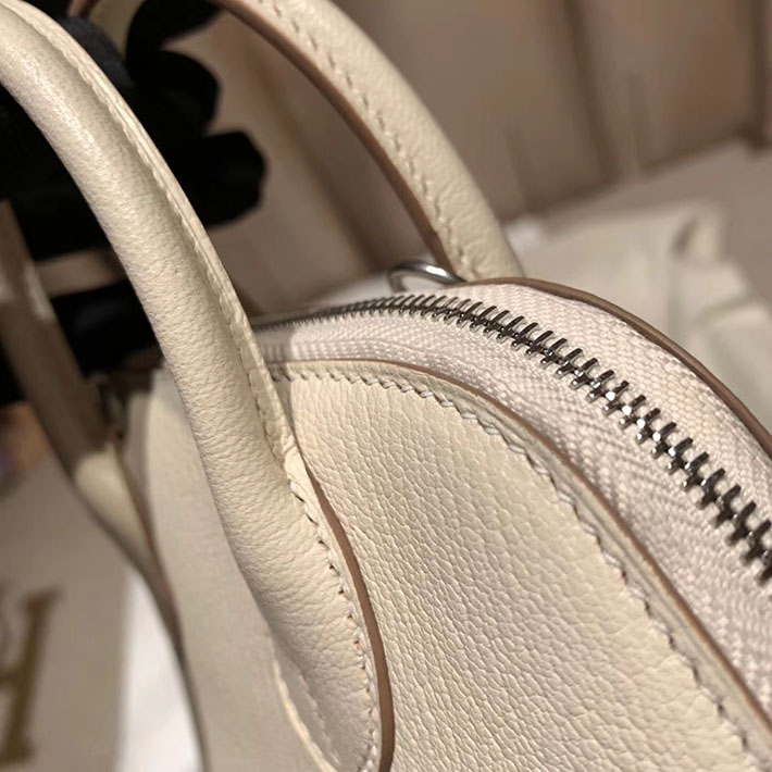 エルメス・ボリード専門店 H品 HERMES ボリード1923 ミニ シェブルミゾル クレ シルバー金具 BN003 ボリード ミニ 使い勝手 - 画像 (4)
