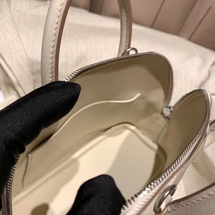エルメス・ボリード専門店 H品 HERMES ボリード1923 ミニ シェブルミゾル クレ シルバー金具 BN003 ボリード ミニ 使い勝手 - 画像 (2)