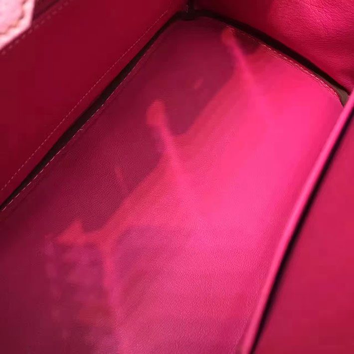エルメス・バーキン専門店 H品 HERMES バーキン35 パーソナルオーダー ピンク/ローズティリアン シェブルミゾル シルバー金具 BC003 エルメスバーキン35コピー - 画像 (2)