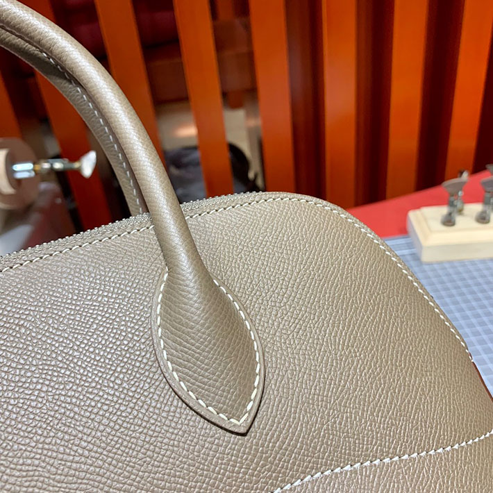 エルメス・ボリード専門店 H品 HERMES ボリード 31cm エトゥープ ヴォーエプソン シルバー金具 BB003 ボリード31 エトゥープ - 画像 (2)