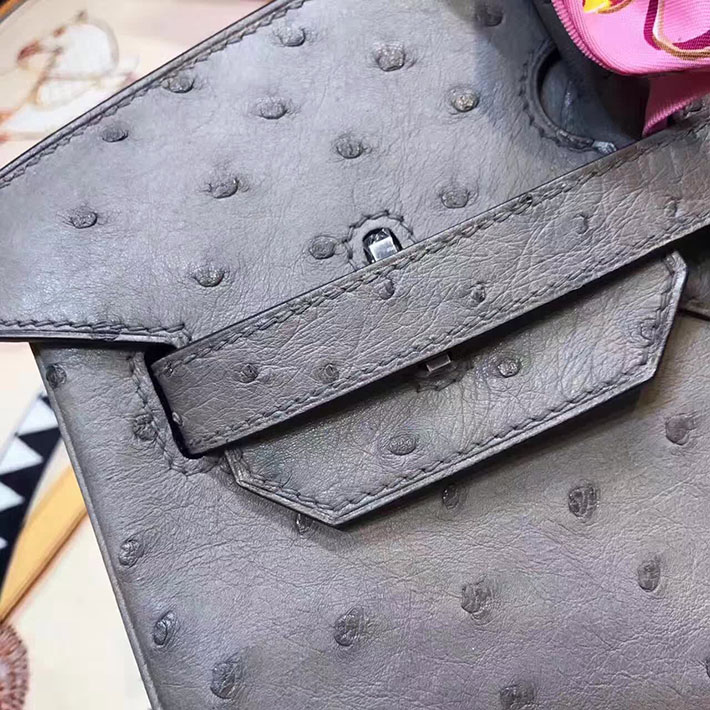 エルメス・バーキン専門店 H品 HERMES バーキン35 グリアガット オーストリッチ シルバー金具 BC004 エルメス バッグ 人気ランキング - 画像 (9)