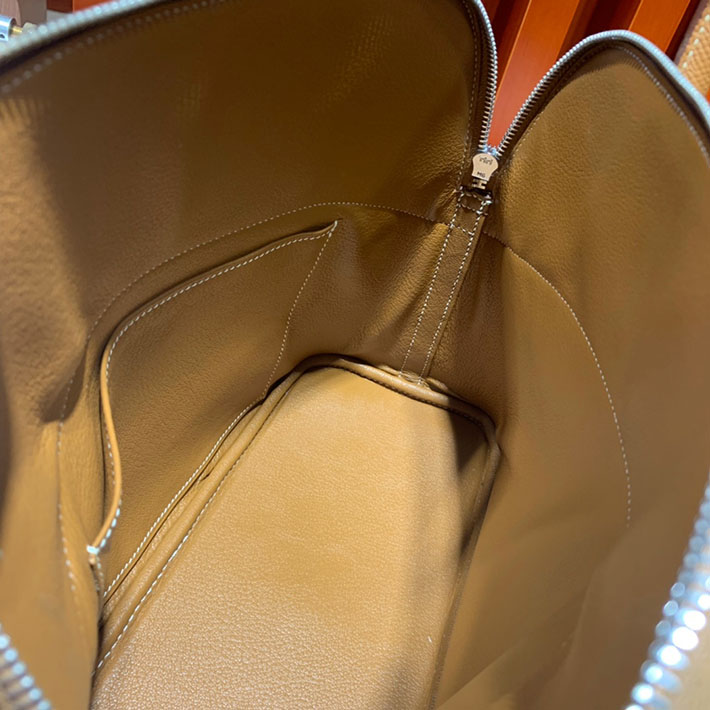 エルメス・ボリード専門店 H品 HERMES ボリード 31cm ゴールド ヴォーエプソン シルバー金具 BB004 ボリード31 コーデ - 画像 (7)