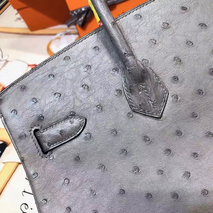 エルメス・バーキン専門店 H品 HERMES バーキン35 グリアガット オーストリッチ シルバー金具 BC004 エルメス バッグ 人気ランキング - 画像 (7)