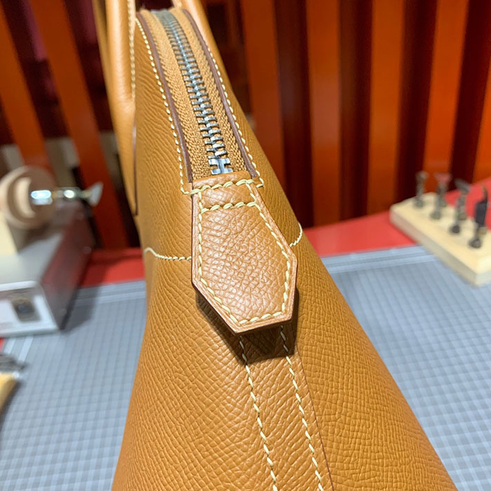 エルメス・ボリード専門店 H品 HERMES ボリード 31cm ゴールド ヴォーエプソン シルバー金具 BB004 ボリード31 コーデ - 画像 (4)