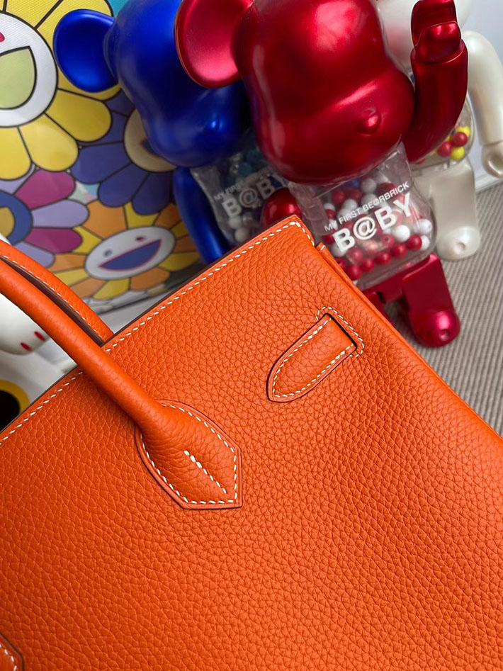 エルメス・バーキン専門店 H品 HERMES バーキン30 フー トリヨンクレマンス ゴールド金具 BX004 エルメス バーキン30 定価 - 画像 (3)