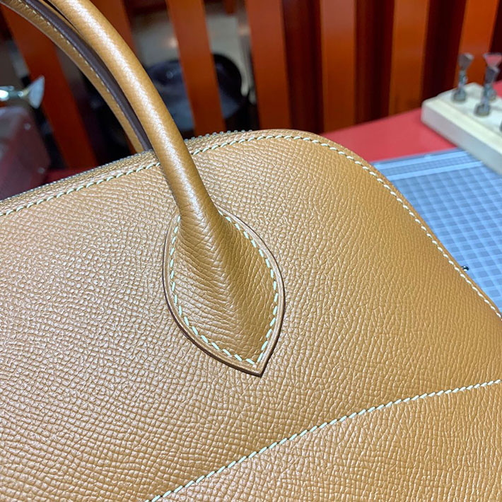 エルメス・ボリード専門店 H品 HERMES ボリード 31cm ゴールド ヴォーエプソン シルバー金具 BB004 ボリード31 コーデ - 画像 (3)