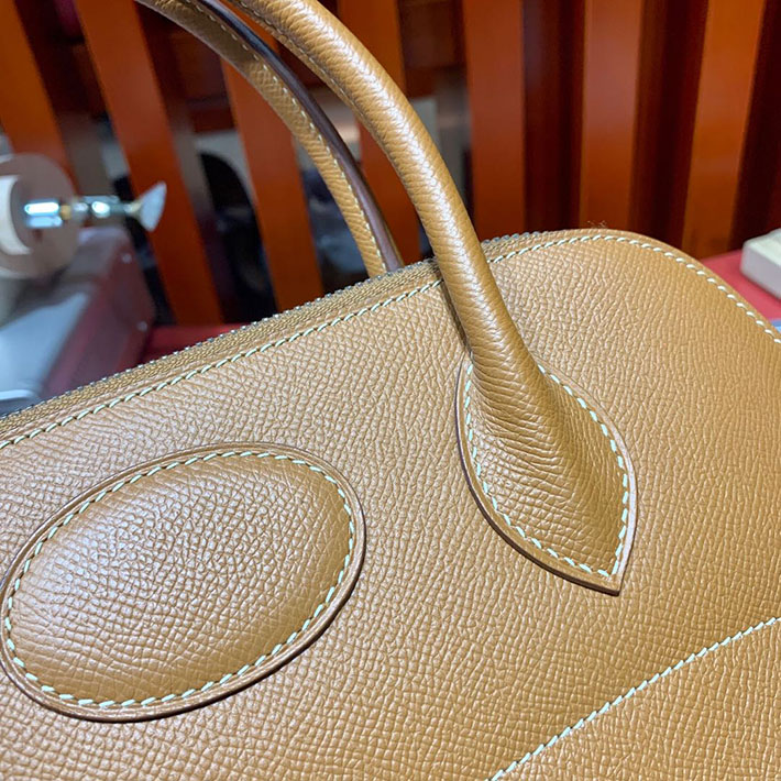 エルメス・ボリード専門店 H品 HERMES ボリード 31cm ゴールド ヴォーエプソン シルバー金具 BB004 ボリード31 コーデ - 画像 (2)