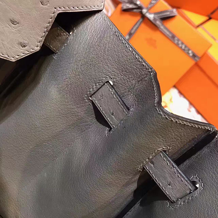 エルメス・バーキン専門店 H品 HERMES バーキン35 グリアガット オーストリッチ シルバー金具 BC004 エルメス バッグ 人気ランキング - 画像 (3)