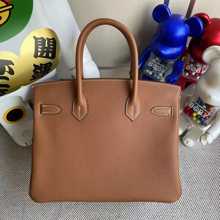 エルメス・バーキン専門店 H品 HERMES バーキン30 ゴールド トリヨンクレマンス ゴールド金具 BX005 エルメス バーキン 30 ゴールド - 画像 (8)