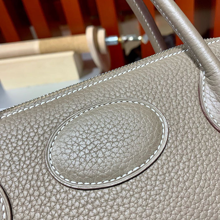エルメス・ボリード専門店 H品 HERMES ボリード 31cm トゥルティエールグレー トゴ シルバー金具 BB005 エルメス ボリード31 - 画像 (7)