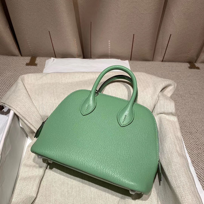 エルメス・ボリード専門店 H品 HERMES ボリード1923 ミニ シェブルミゾル ヴェールクリケット シルバー金具 BN005 エルメス ボリード ミニ 定価 - 画像 (5)