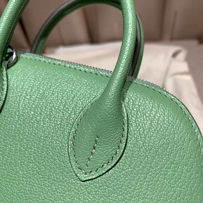 エルメス・ボリード専門店 H品 HERMES ボリード1923 ミニ シェブルミゾル ヴェールクリケット シルバー金具 BN005 エルメス ボリード ミニ 定価 - 画像 (4)