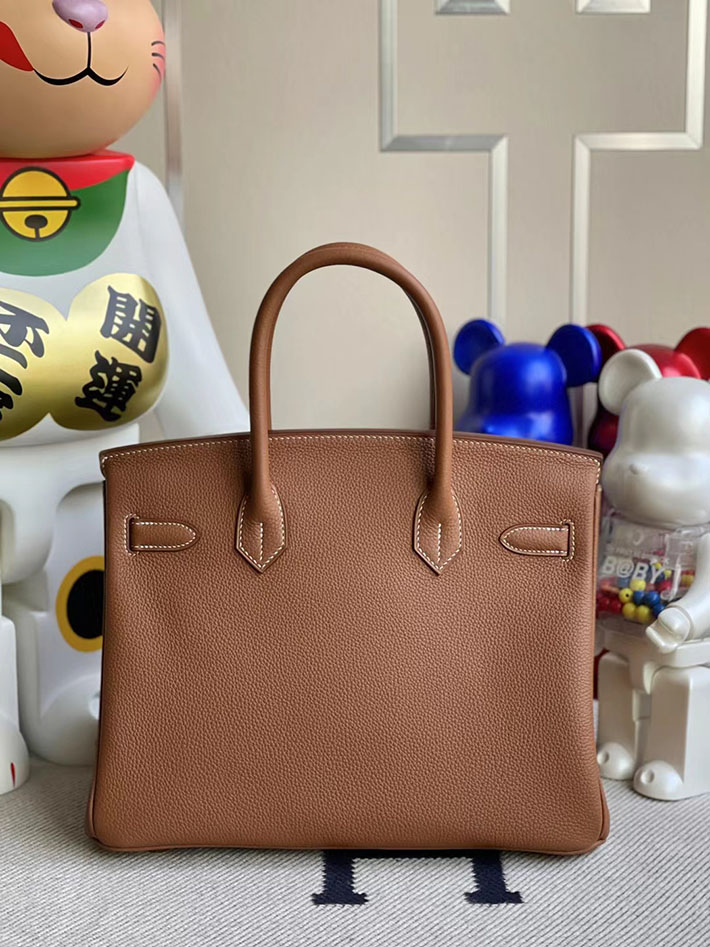 エルメス・バーキン専門店 H品 HERMES バーキン30 ゴールド トリヨンクレマンス ゴールド金具 BX005 エルメス バーキン 30 ゴールド - 画像 (5)