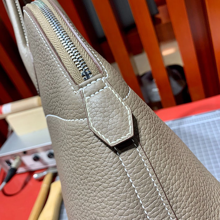 エルメス・ボリード専門店 H品 HERMES ボリード 31cm トゥルティエールグレー トゴ シルバー金具 BB005 エルメス ボリード31 - 画像 (4)