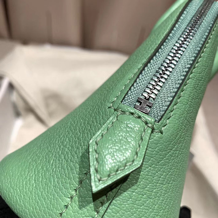 エルメス・ボリード専門店 H品 HERMES ボリード1923 ミニ シェブルミゾル ヴェールクリケット シルバー金具 BN005 エルメス ボリード ミニ 定価 - 画像 (3)