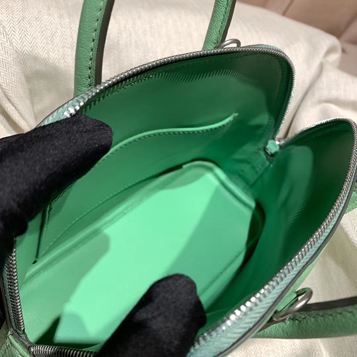エルメス・ボリード専門店 H品 HERMES ボリード1923 ミニ シェブルミゾル ヴェールクリケット シルバー金具 BN005 エルメス ボリード ミニ 定価 - 画像 (2)