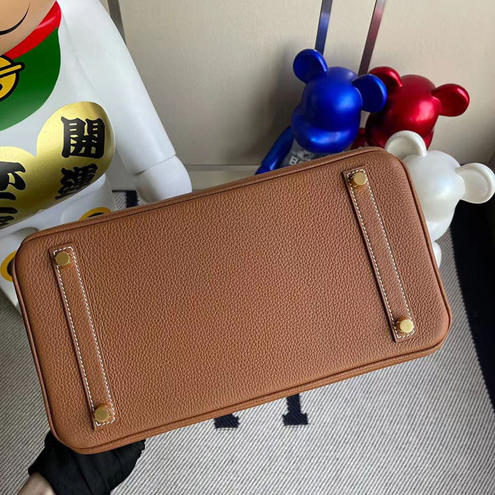 エルメス・バーキン専門店 H品 HERMES バーキン30 ゴールド トリヨンクレマンス ゴールド金具 BX005 エルメス バーキン 30 ゴールド - 画像 (2)