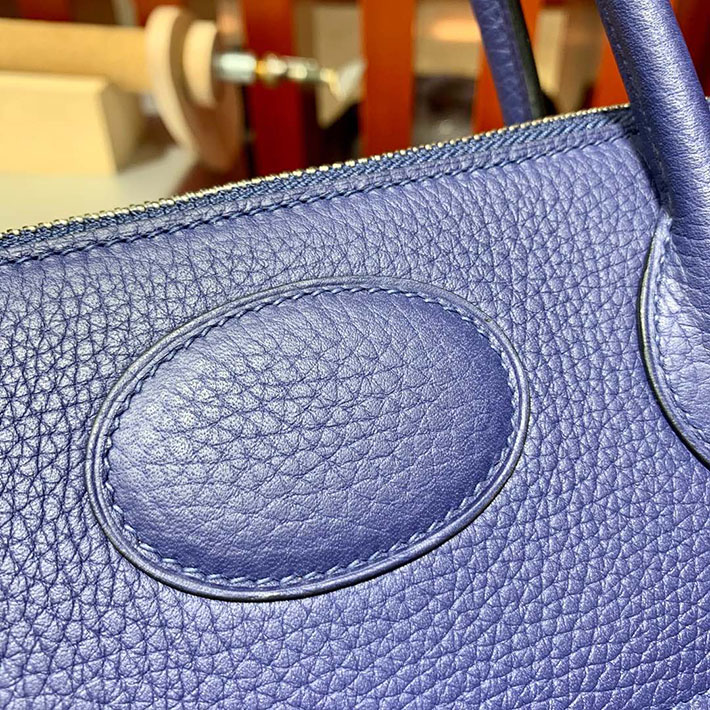 エルメス・ボリード専門店 H品 HERMES ボリード 31cm ブルーブライトン トゴ シルバー金具 BB006 エルメス ボリード 定価 - 画像 (7)