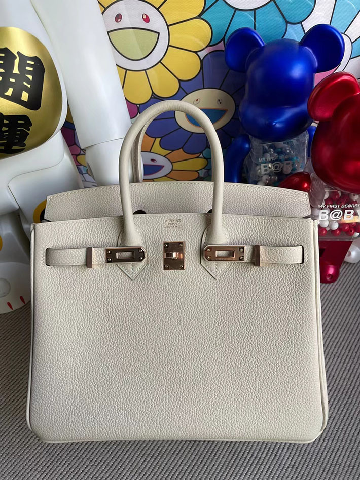 エルメス・バーキン専門店 H品 HERMES バーキン25 クレ トゴ ゴールド金具 BZ006 バーキン25 トゴ - 画像 (6)