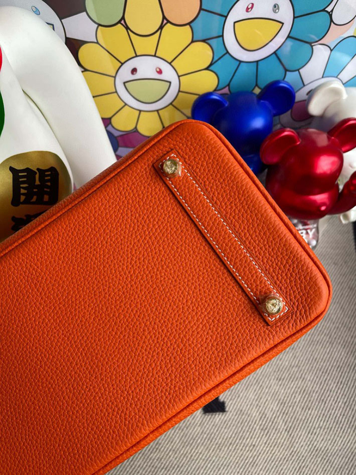 エルメス・バーキン専門店 H品 HERMES バーキン30 オレンジポピー トゴ ゴールド金具 BX006 エルメス バーキン30 スーパーコピー - 画像 (5)