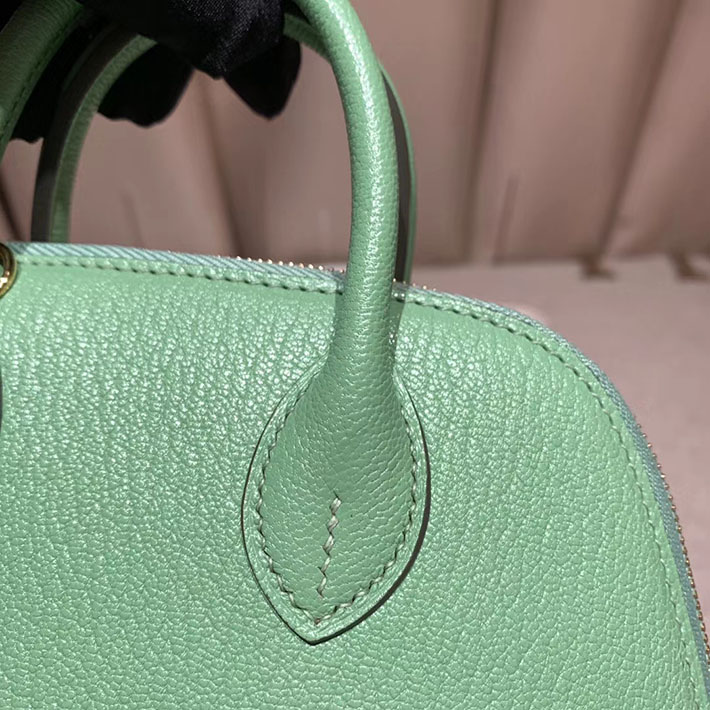 エルメス・ボリード専門店 H品 HERMES ボリード1923 ミニ シェブルミゾル ヴェールクリケット ゴールド金具 BN006 ボリード1923 ミニ 定価 - 画像 (5)