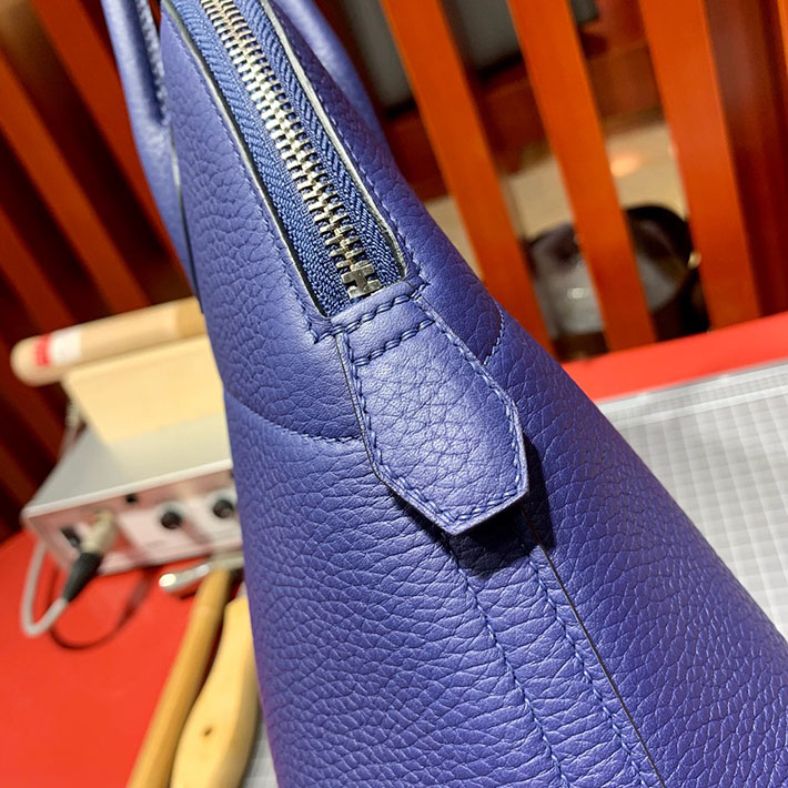 エルメス・ボリード専門店 H品 HERMES ボリード 31cm ブルーブライトン トゴ シルバー金具 BB006 エルメス ボリード 定価 - 画像 (4)
