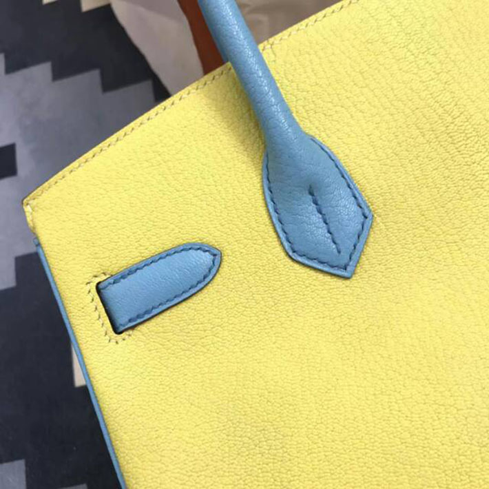 エルメス・バーキン専門店 H品 HERMES バーキン35 ピンク/スフレ/ブルーパラダイス シェブルミゾル ゴールド金具 BC007 エルメス バッグ セール - 画像 (3)