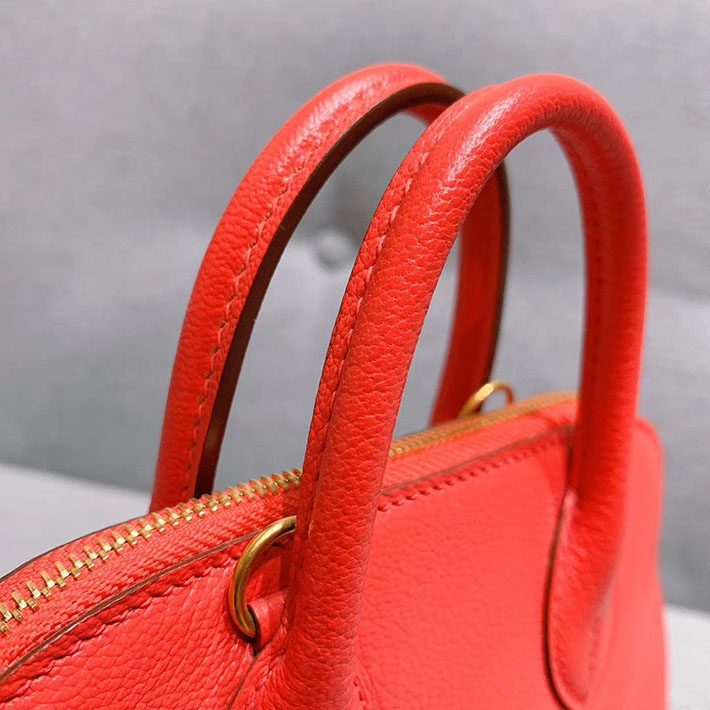 エルメス・ボリード専門店 H品 HERMES ボリード1923 ミニ シェブルミゾル ルージュトマト ゴールド金具 BN007 エルメス ボリード1923 ミニ - 画像 (5)