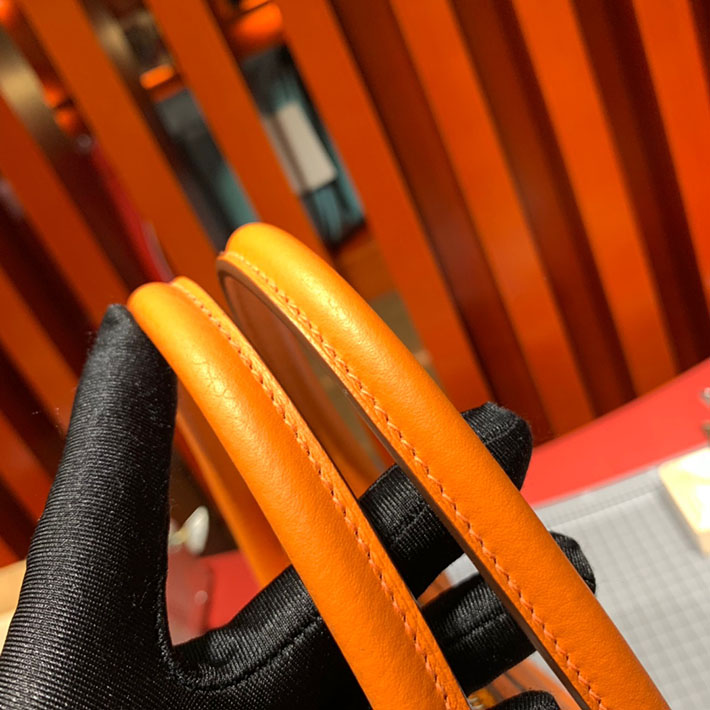 エルメス・ボリード専門店 H品 HERMES ボリード 31cm オレンジ トゴ シルバー金具 BB008 エルメス ボリード31 セール - 画像 (4)