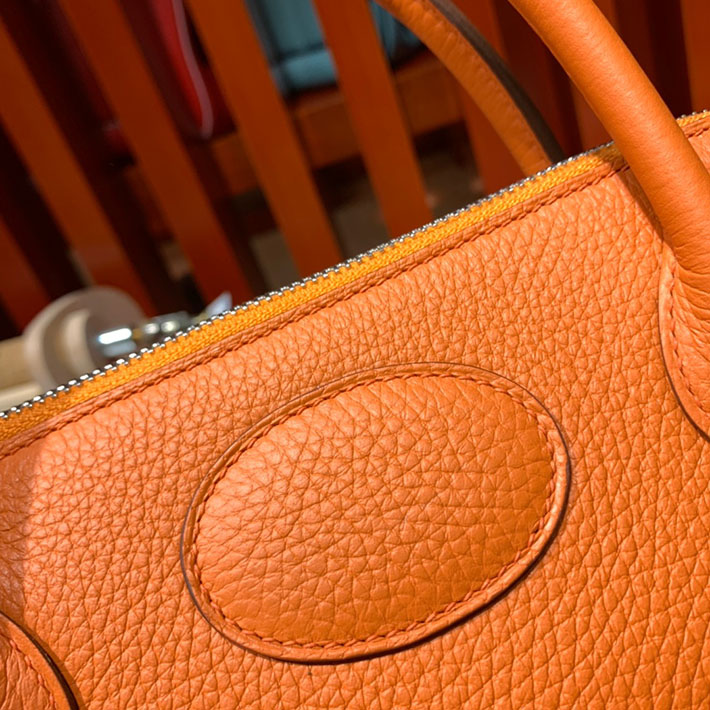 エルメス・ボリード専門店 H品 HERMES ボリード 31cm オレンジ トゴ シルバー金具 BB008 エルメス ボリード31 セール - 画像 (3)