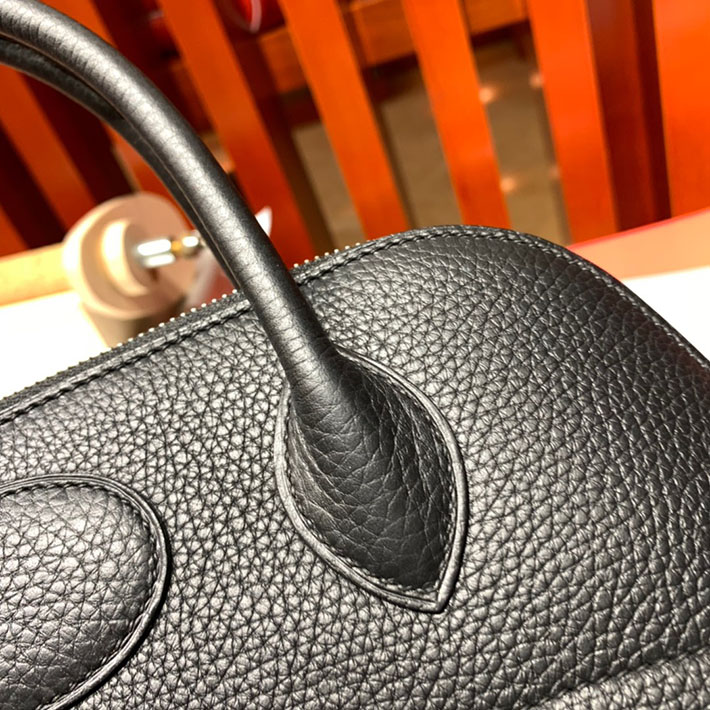 エルメス・ボリード専門店 H品 HERMES ボリード 31cm ブラック トゴ シルバー金具 BB009 エルメス ボリード31 安い - 画像 (8)