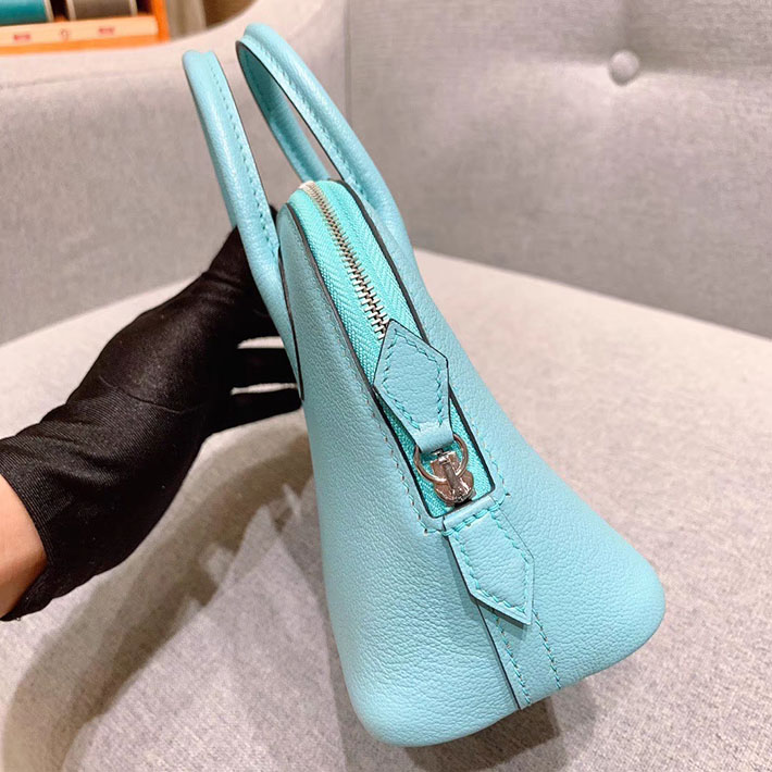 エルメス・ボリード専門店 H品 HERMES ボリード1923 ミニ シェブルミゾル ブルーアトール シルバー金具 BN009 ボリード ミニ 安い - 画像 (6)