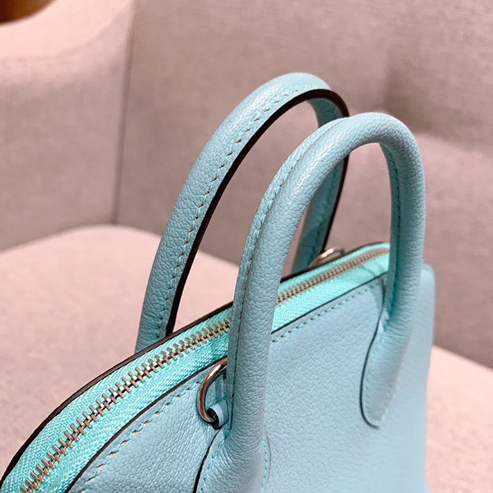 エルメス・ボリード専門店 H品 HERMES ボリード1923 ミニ シェブルミゾル ブルーアトール シルバー金具 BN009 ボリード ミニ 安い - 画像 (4)