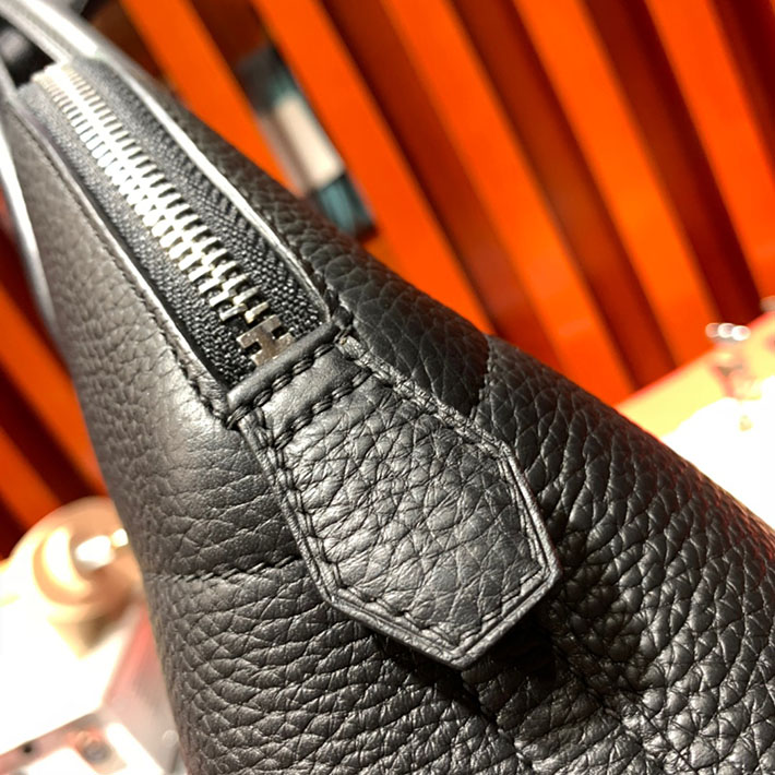 エルメス・ボリード専門店 H品 HERMES ボリード 31cm ブラック トゴ シルバー金具 BB009 エルメス ボリード31 安い - 画像 (4)