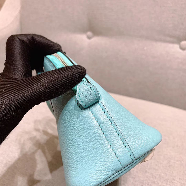 エルメス・ボリード専門店 H品 HERMES ボリード1923 ミニ シェブルミゾル ブルーアトール シルバー金具 BN009 ボリード ミニ 安い - 画像 (3)