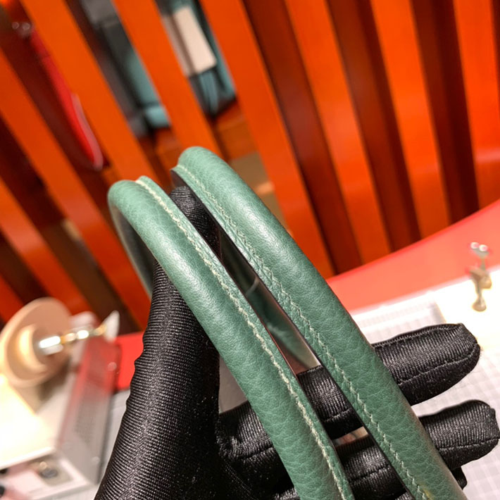 エルメス・ボリード専門店 H品 HERMES ボリード 31cm ブラック×マラカイト トゴ ゴールド金具 BB010 エルメス ボリード31 アウトレット - 画像 (9)