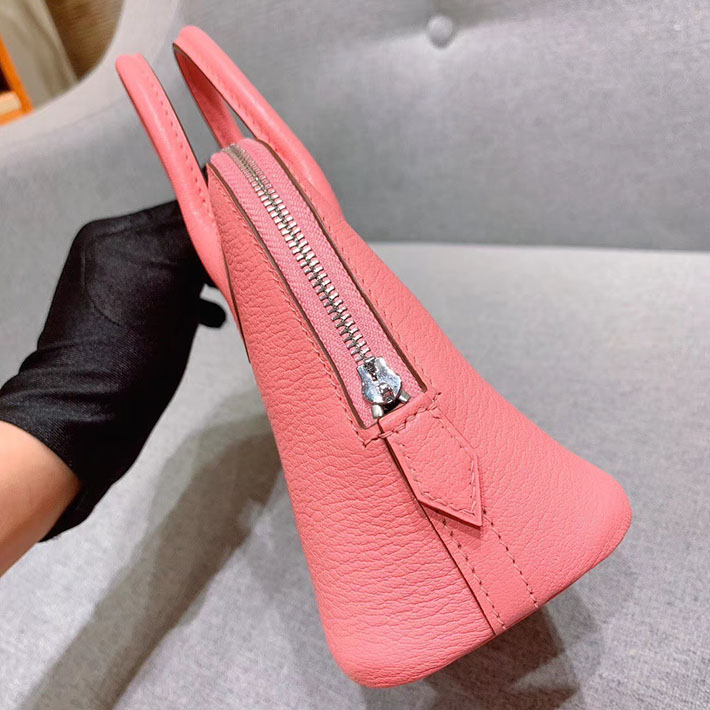 エルメス・ボリード専門店 H品 HERMES ボリード1923 ミニ シェブルミゾル ローズコンフェッティ シルバー金具 BN010 ボリード ミニ セール - 画像 (3)
