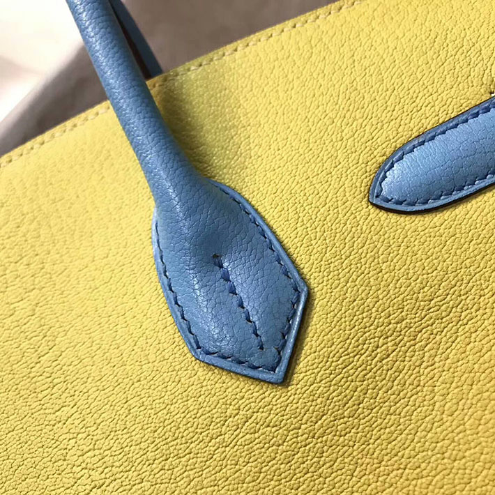 エルメス・バーキン専門店 H品 HERMES バーキン35 ピンク/スフレ/ブルーパラダイス シェブルミゾル シルバー金具 BC010 エルメス バッグ 安い - 画像 (3)