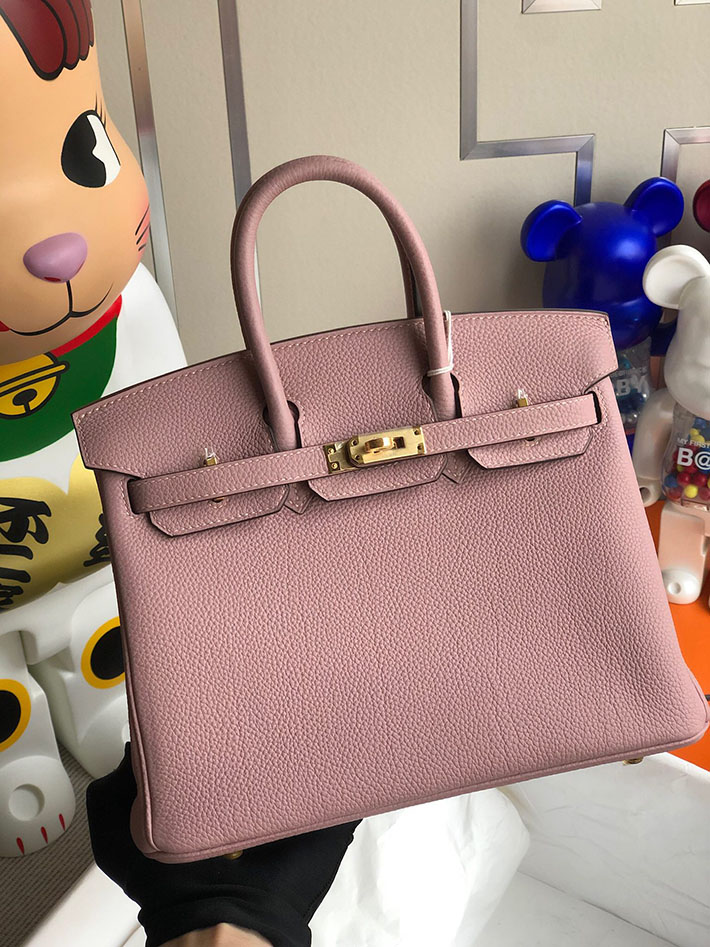 エルメス・バーキン専門店 H品 HERMES バーキン25 ローズサクラ トリヨンクレマンス ゴールド金具 BZ014 エルメスバーキン新作 - 画像 (4)