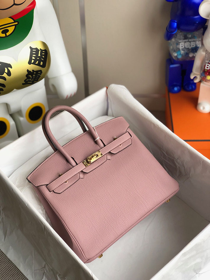 エルメス・バーキン専門店 H品 HERMES バーキン25 ローズサクラ トリヨンクレマンス ゴールド金具 BZ014 エルメスバーキン新作 - 画像 (2)