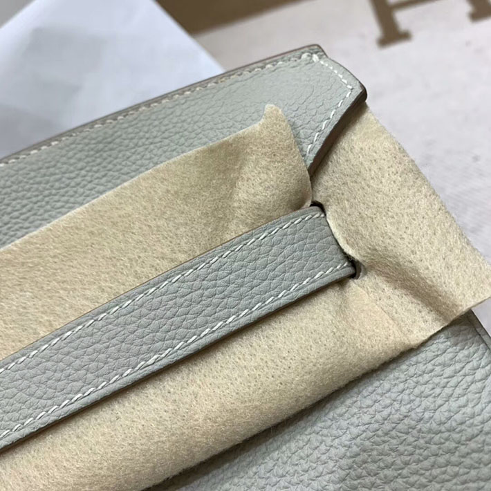 エルメス・バーキン専門店 H品 HERMES バーキン35 パーソナルオーダー ブルーグラシエ/ピンク トゴ シルバー金具 BC016 バーキン35 人気 - 画像 (8)