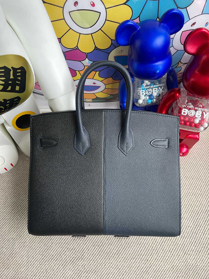 HERMES エルメス バーキンセリエ カザック 25 ブルーインディゴ/ブラック/ブルーフリーダ ヴォーエプソン ゴールド金具 BZ016 エルメス バッグ コピー - 画像 (6)