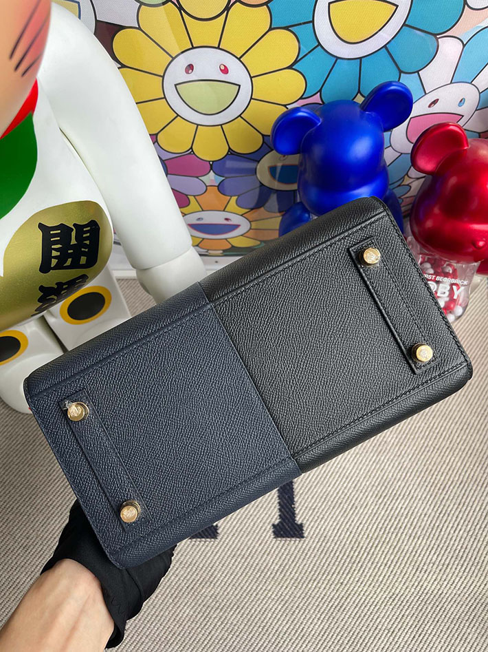 HERMES エルメス バーキンセリエ カザック 25 ブルーインディゴ/ブラック/ブルーフリーダ ヴォーエプソン ゴールド金具 BZ016 エルメス バッグ コピー - 画像 (5)